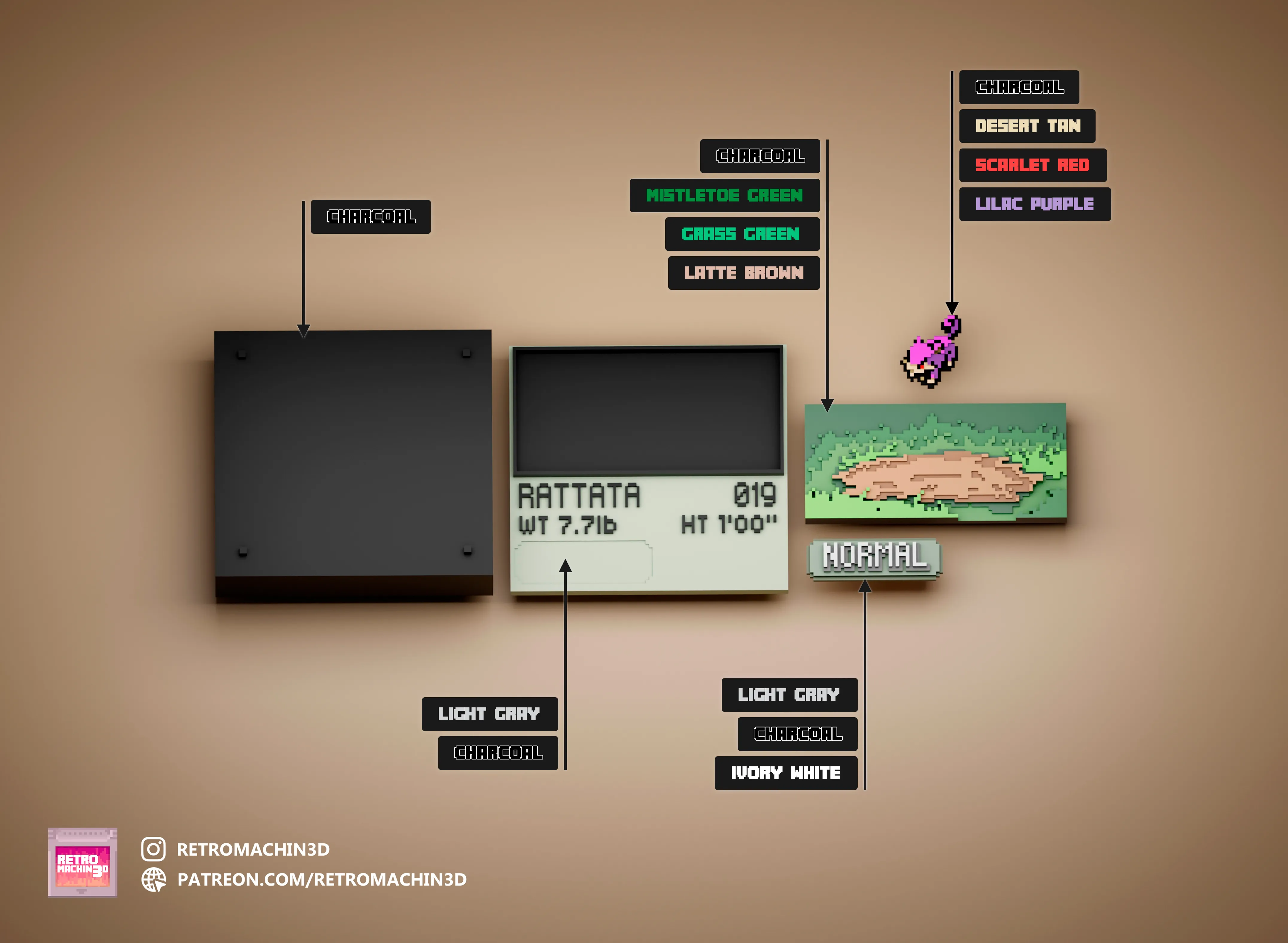 Rattata color reference