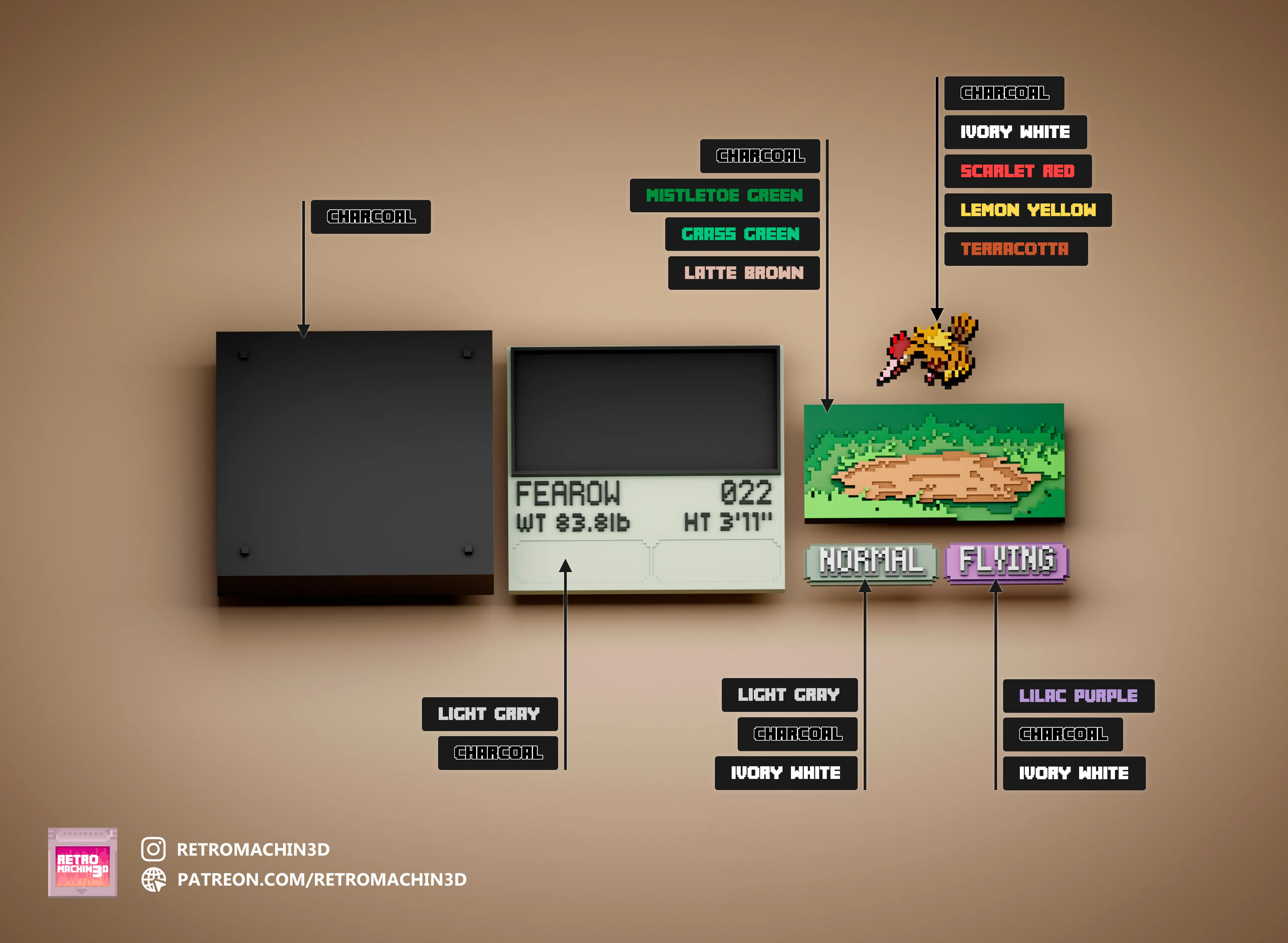 Fearow color reference