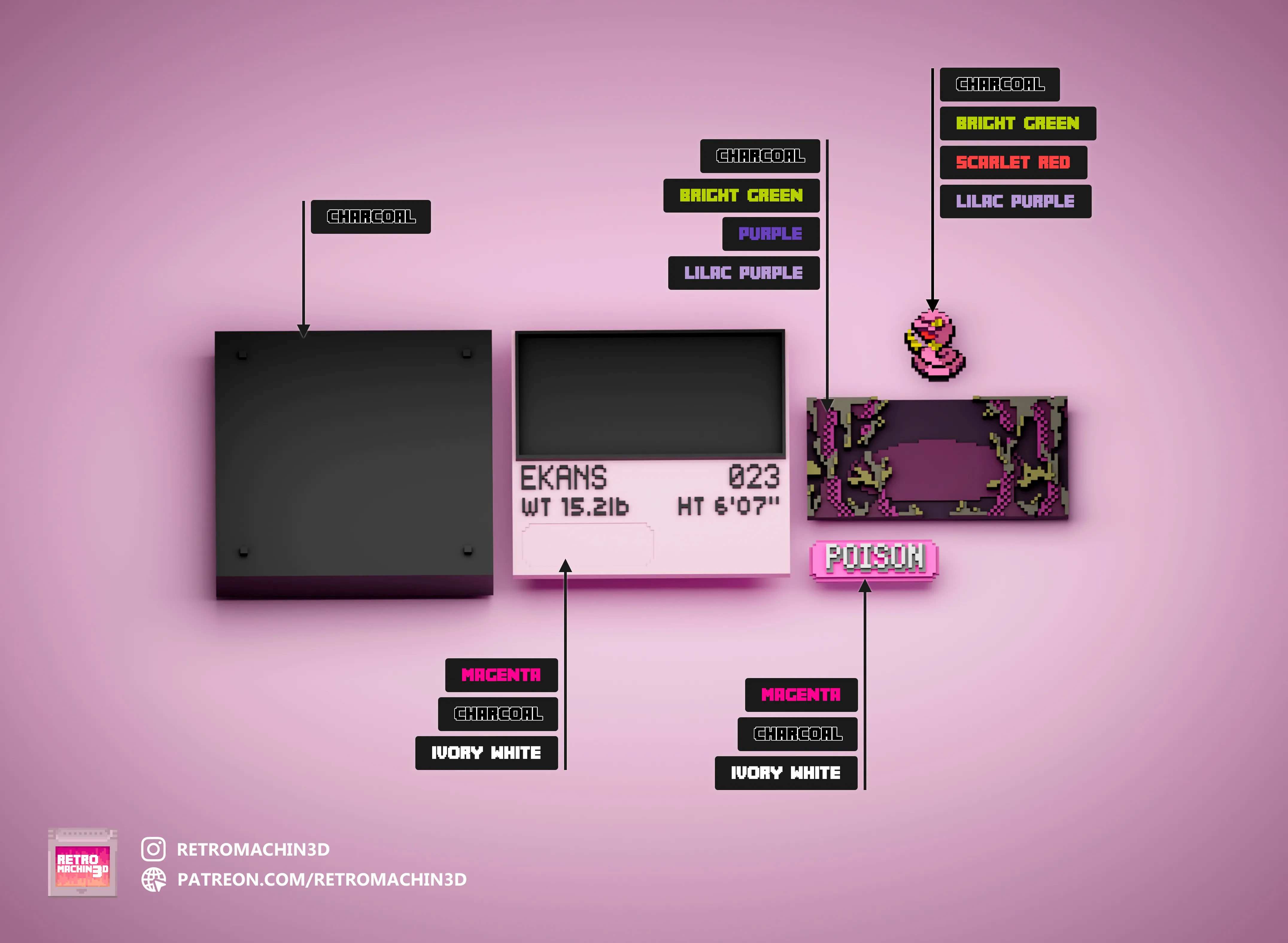 Ekans color reference