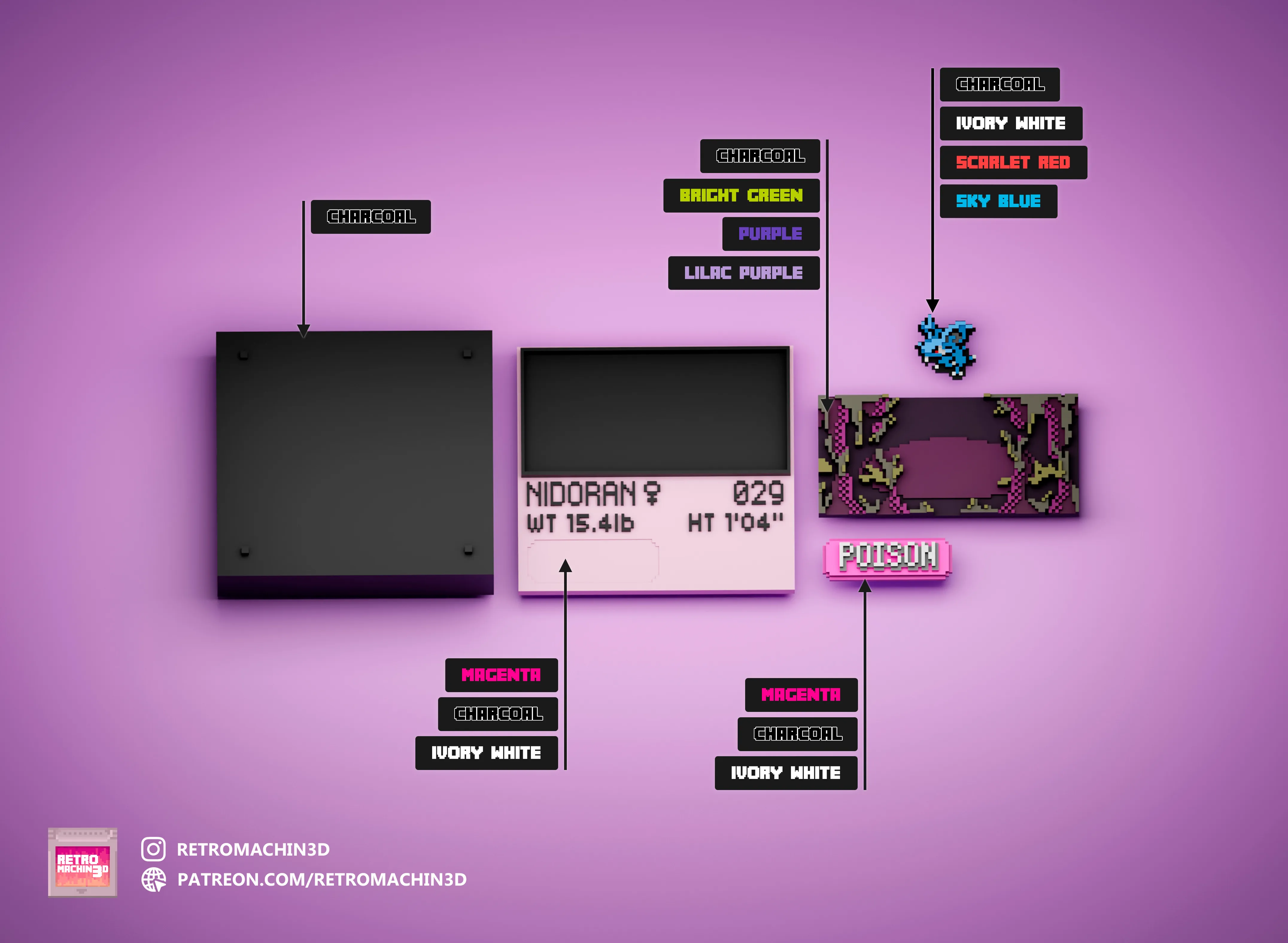 Nidoran♀ color reference