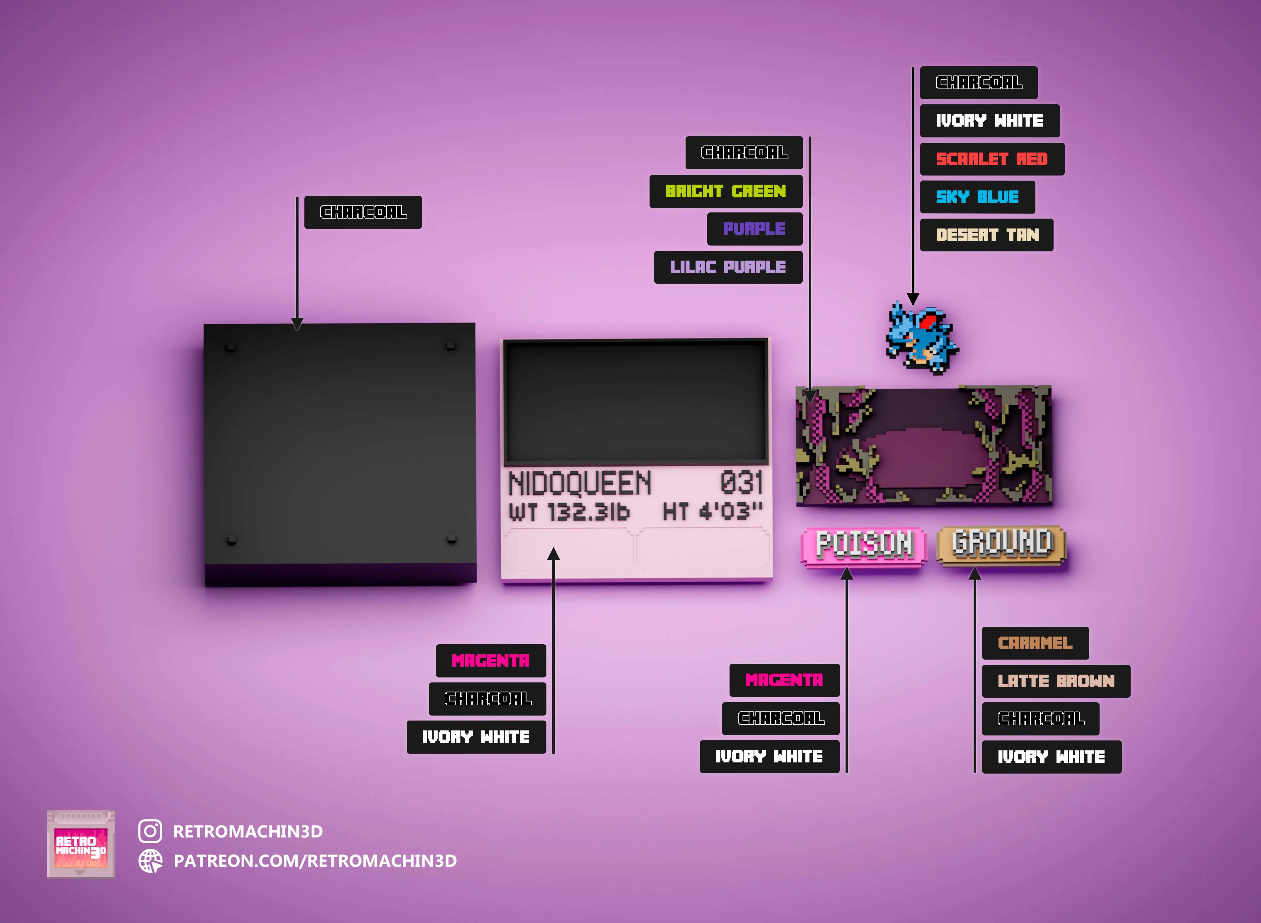 Nidoqueen color reference