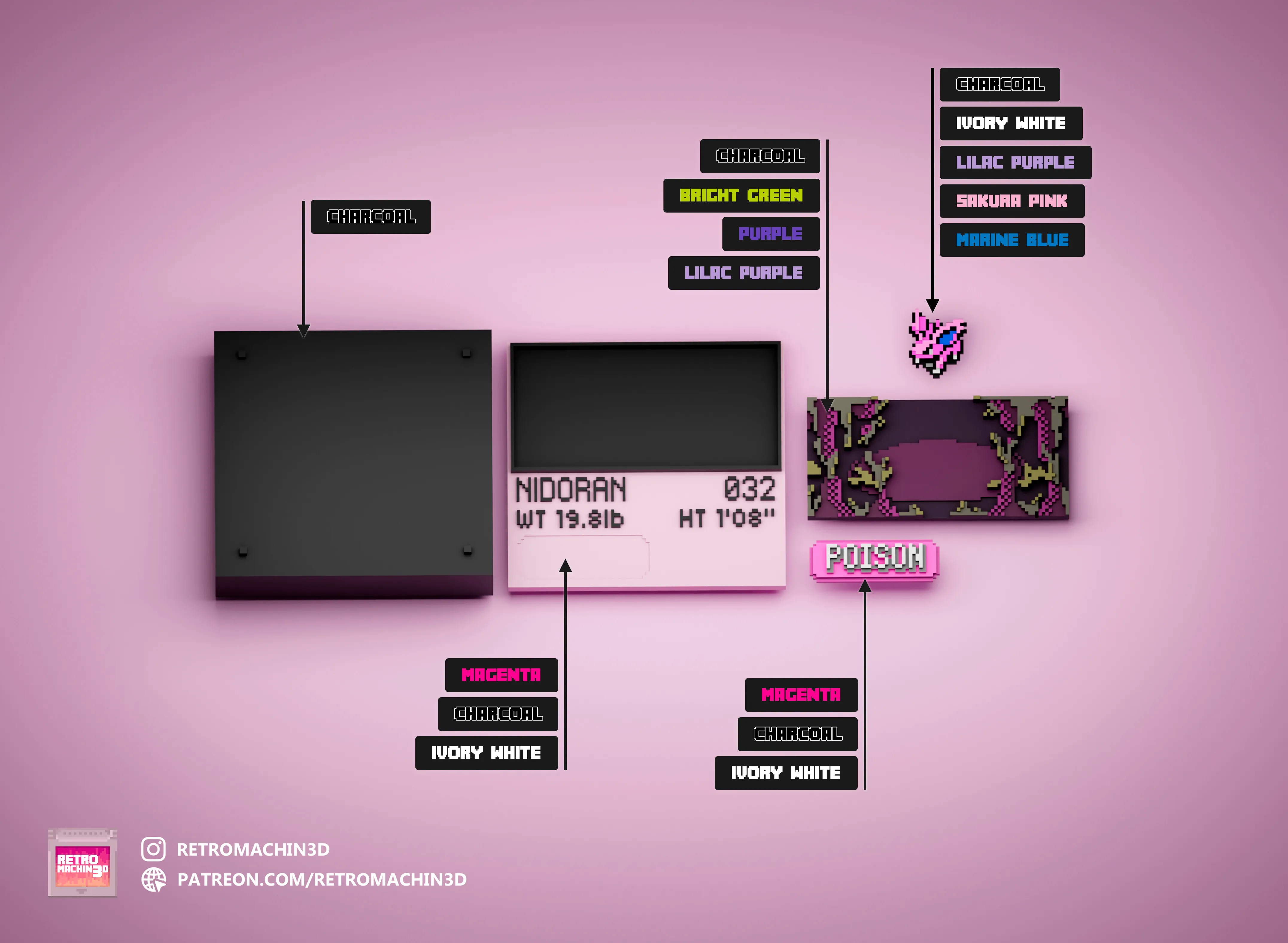 Nidoran♂ color reference