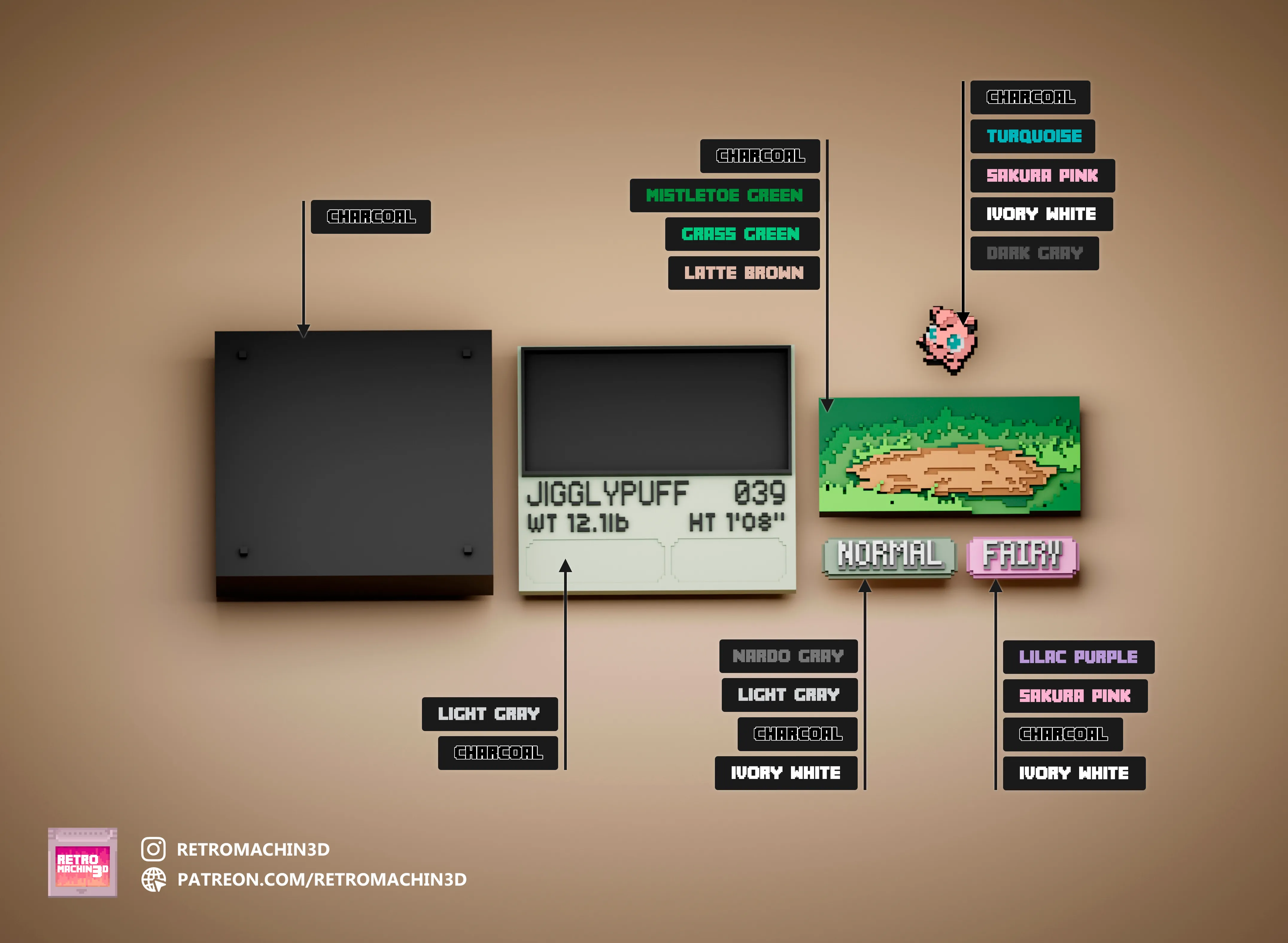 Jigglypuff color reference