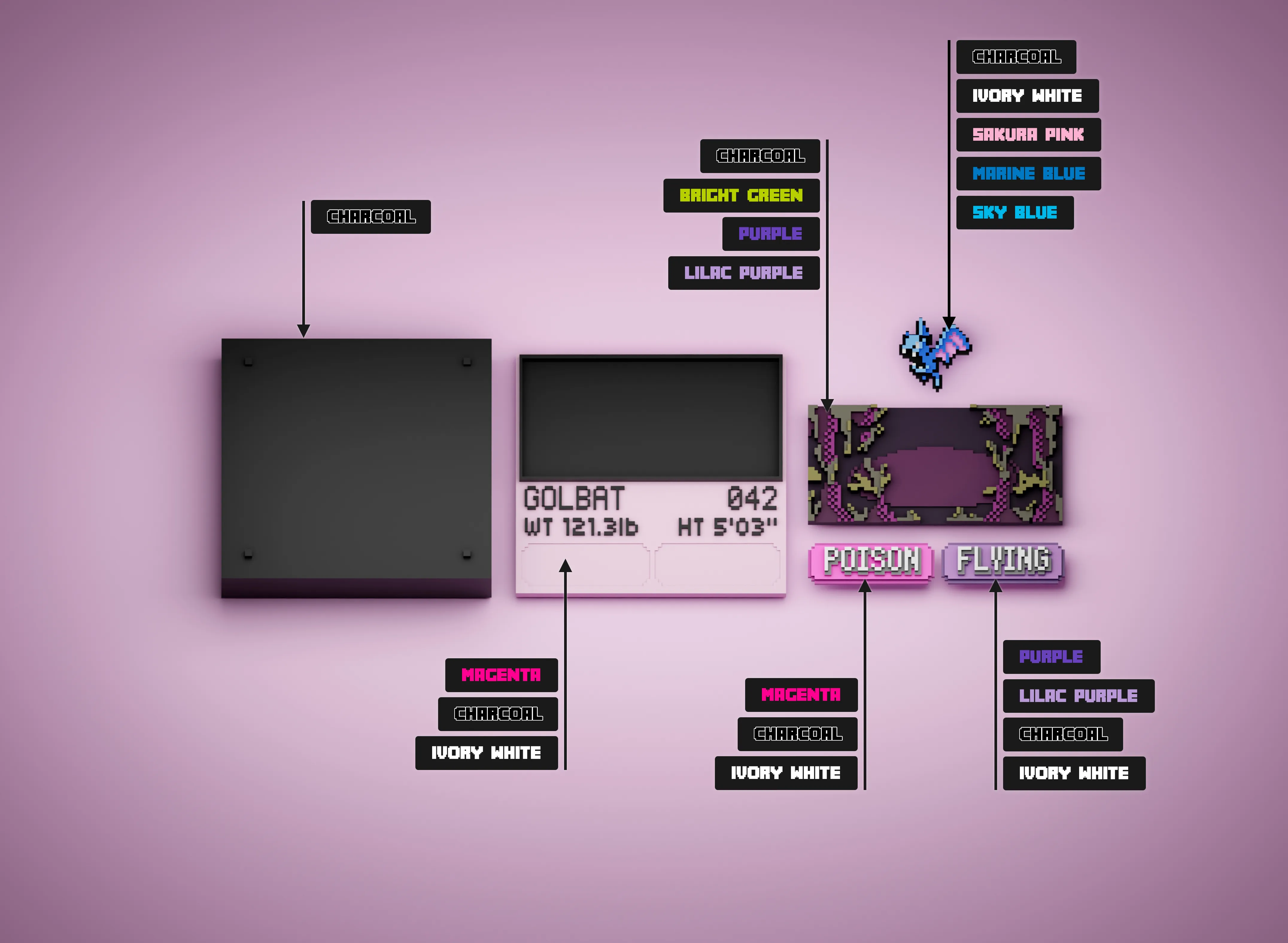 Golbat color reference