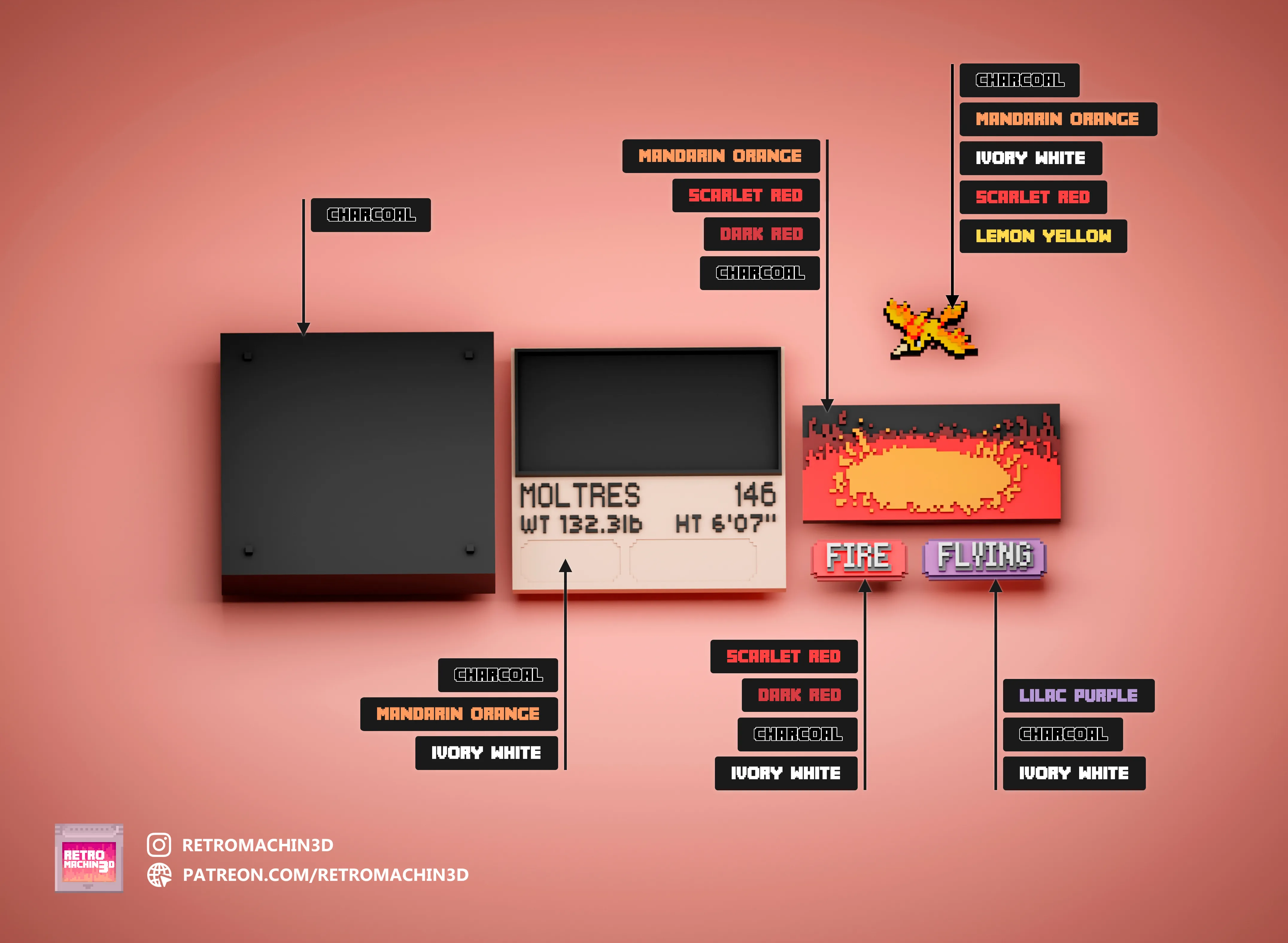 Moltres color reference