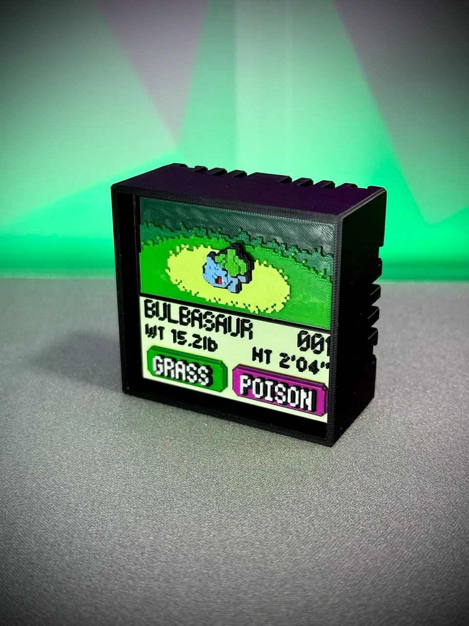 Bulbasaur real printed model - angle view