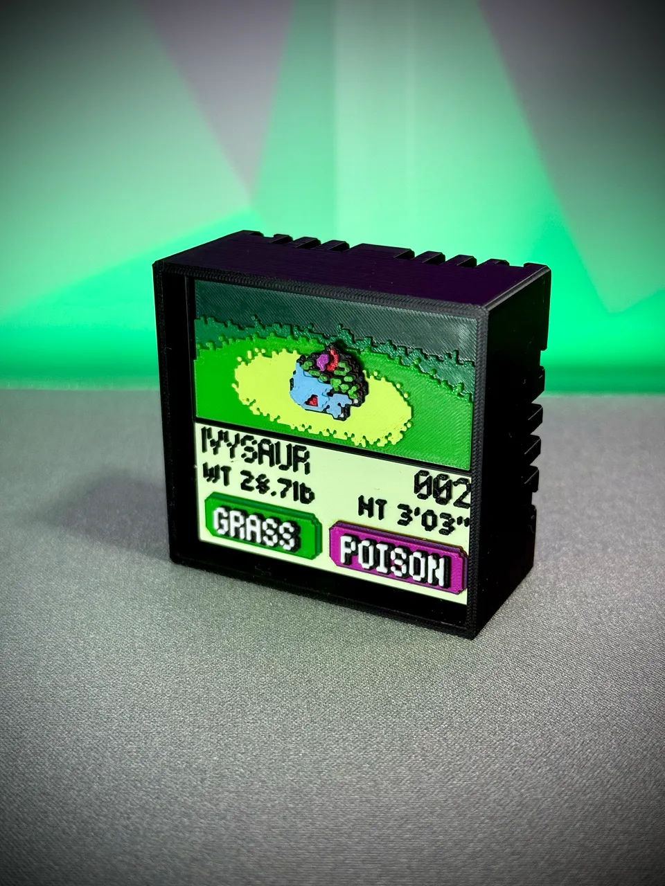 Ivysaur real printed model - angle view