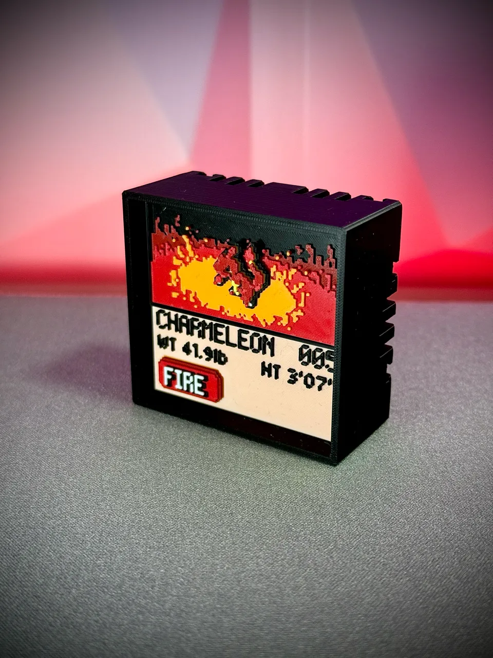 Charmeleon real printed model - angle view