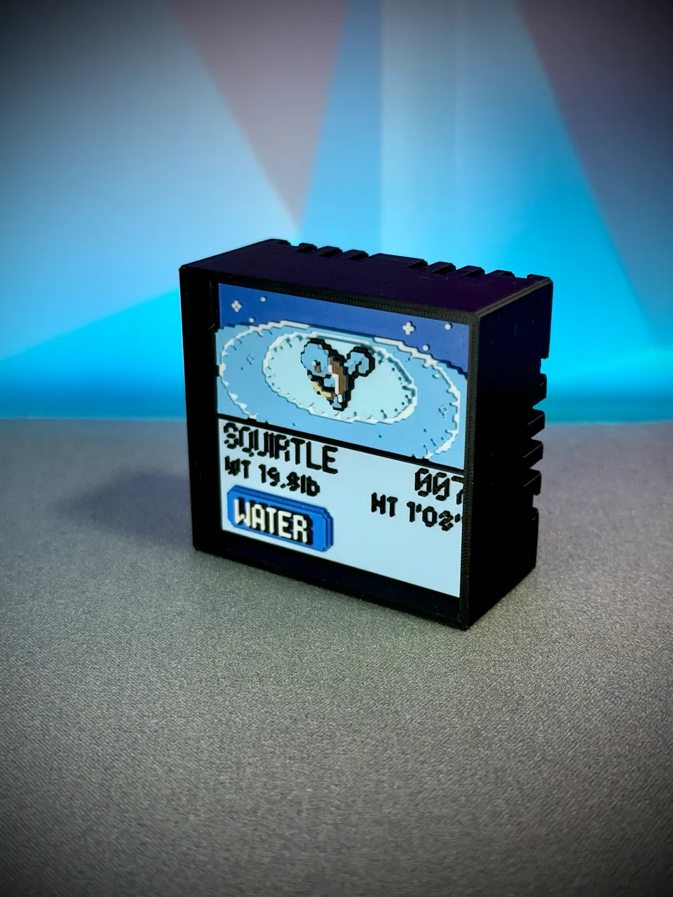 Squirtle real printed model - angle view