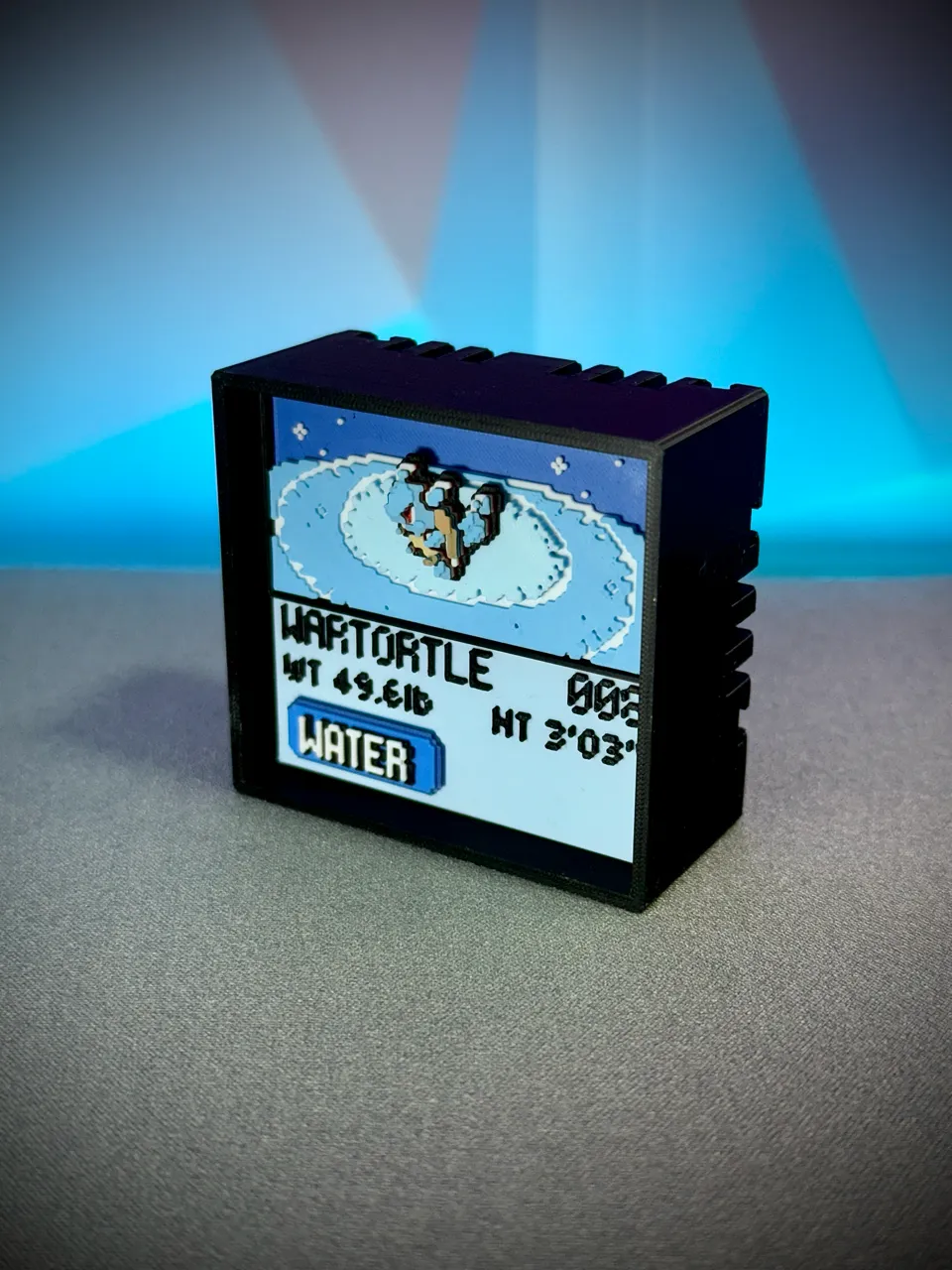 Wartortle real printed model - angle view