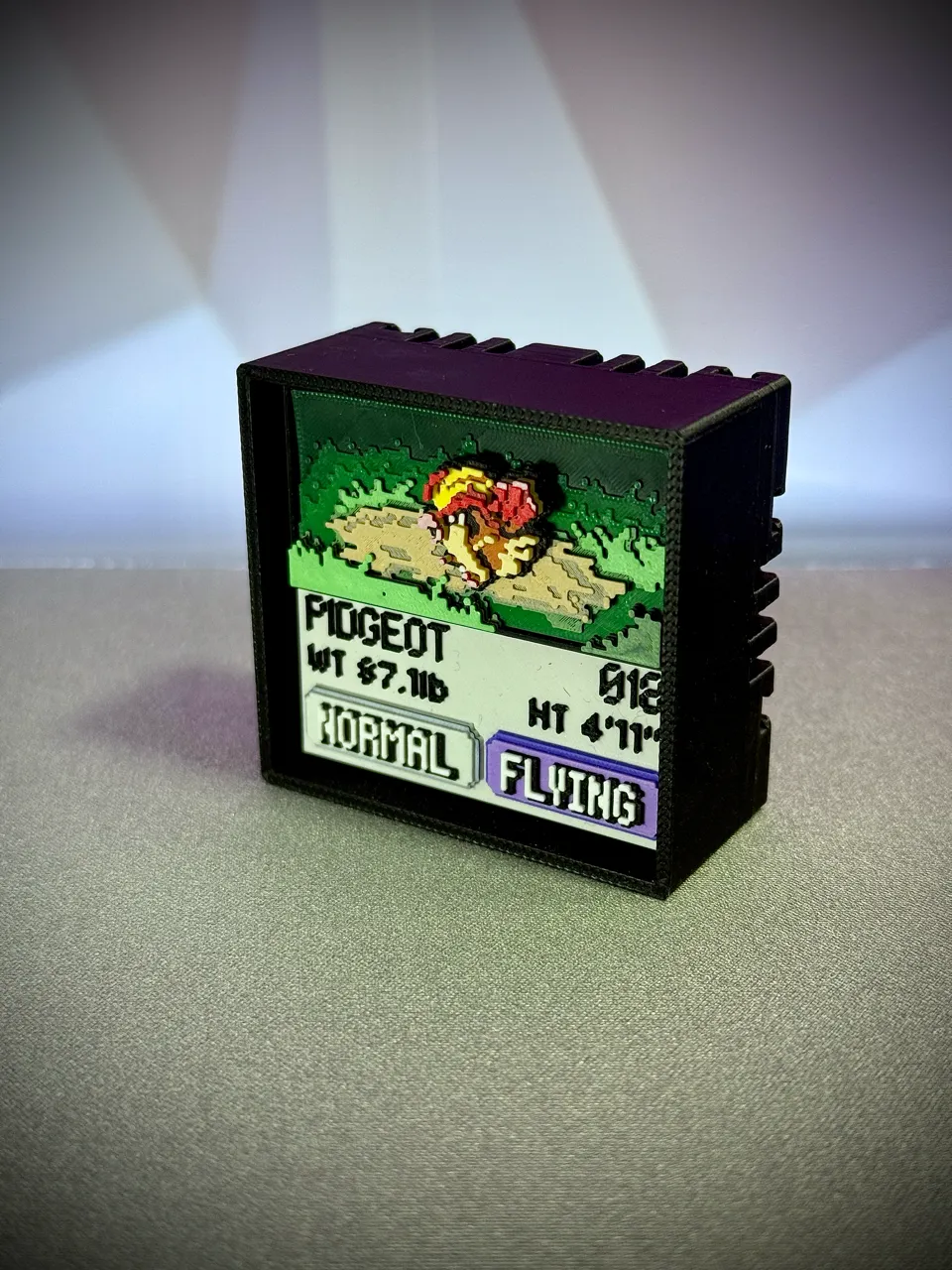 Pidgeot real printed model - angle view