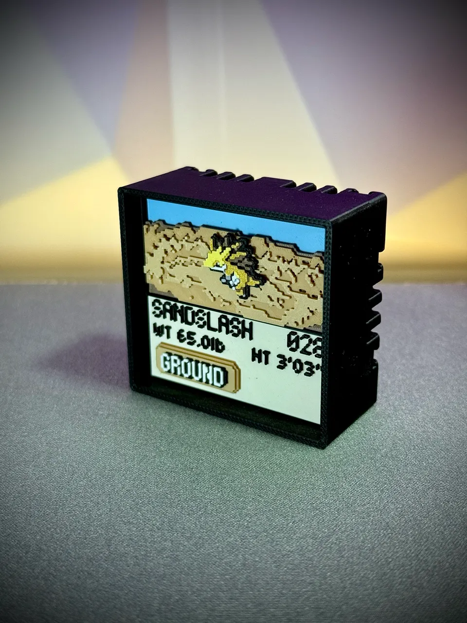 Sandslash real printed model - angle view