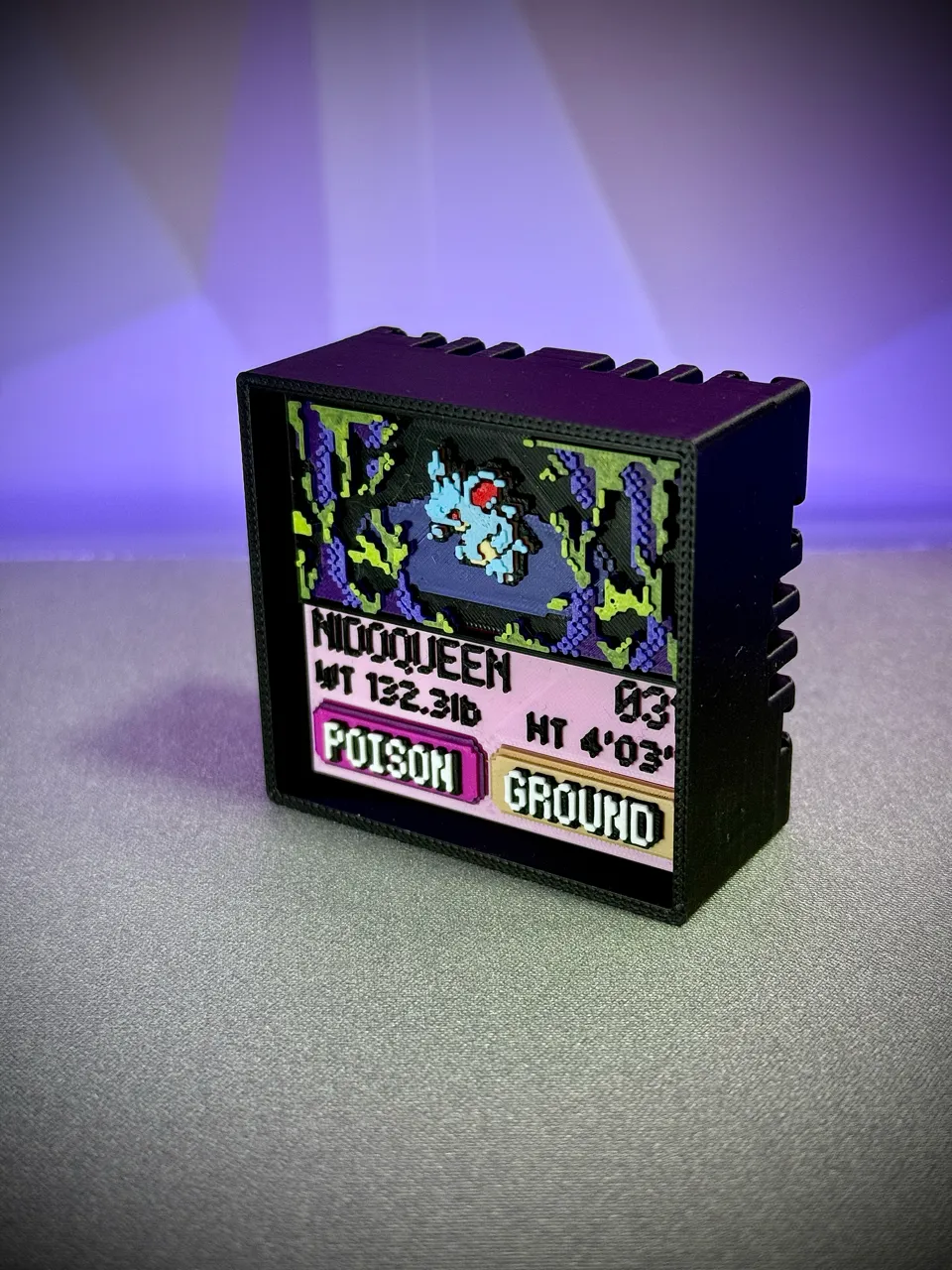 Nidoqueen real printed model - angle view