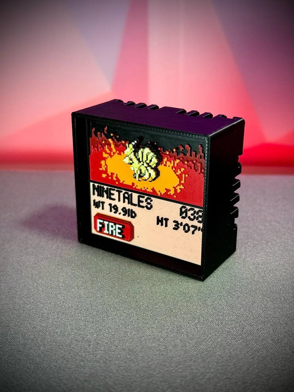 Ninetales real printed model - angle view